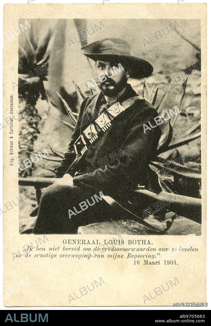 General Louis Botha (1862-1919), South African Politician, First Prime Minister of the Union of South Africa and hero during Second Boer War, Portrait, 1901.