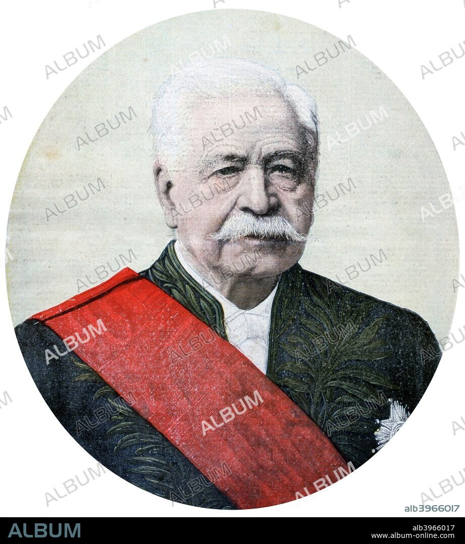 Ferdinand de Lesseps, French diplomat and entrepreneur, 1894. De Lesseps (1805-1894) built the Suez Canal to enable shipping to pass between the Mediterranean and the Red Sea rather than having to sail around the Cape of Good hope, completing the project in 1869. In 1880 he then went on to make the first attempt at building a canal to link the Atlantic and Pacific oceans across the Isthmus of Panama. A combination of the difficult terrain, a horrendous mortality rate amongst the workforce from tropical diseases and spiralling costs led to the abandonment the project in 1889 however. A print from the Le Petit Journal, 16th December 1894.