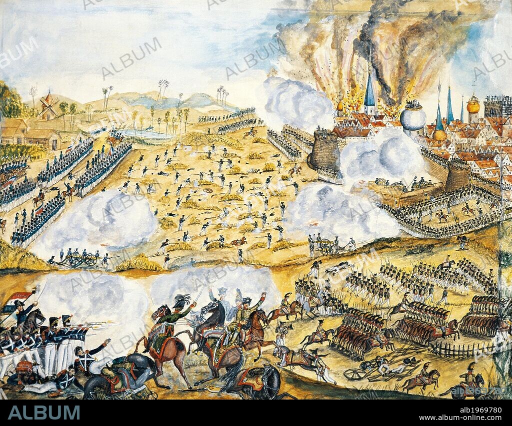 Battle of Smolensk,1812. Napoleonic Wars, Russia, 19th century.