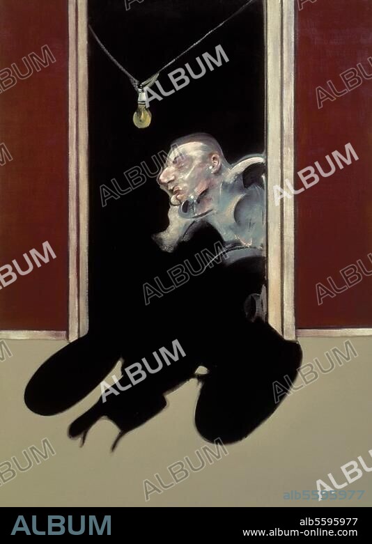 FRANCIS BACON. Bacon, Francis. 1909-1992. "Triptych, May - June 1973" (Triptychon, Mai - Juni 1973), 1973. Mitteltafel des Triptychons. Öl auf Leinwand, je Tafel 198 × 147,5 cm. Privatsammlung.