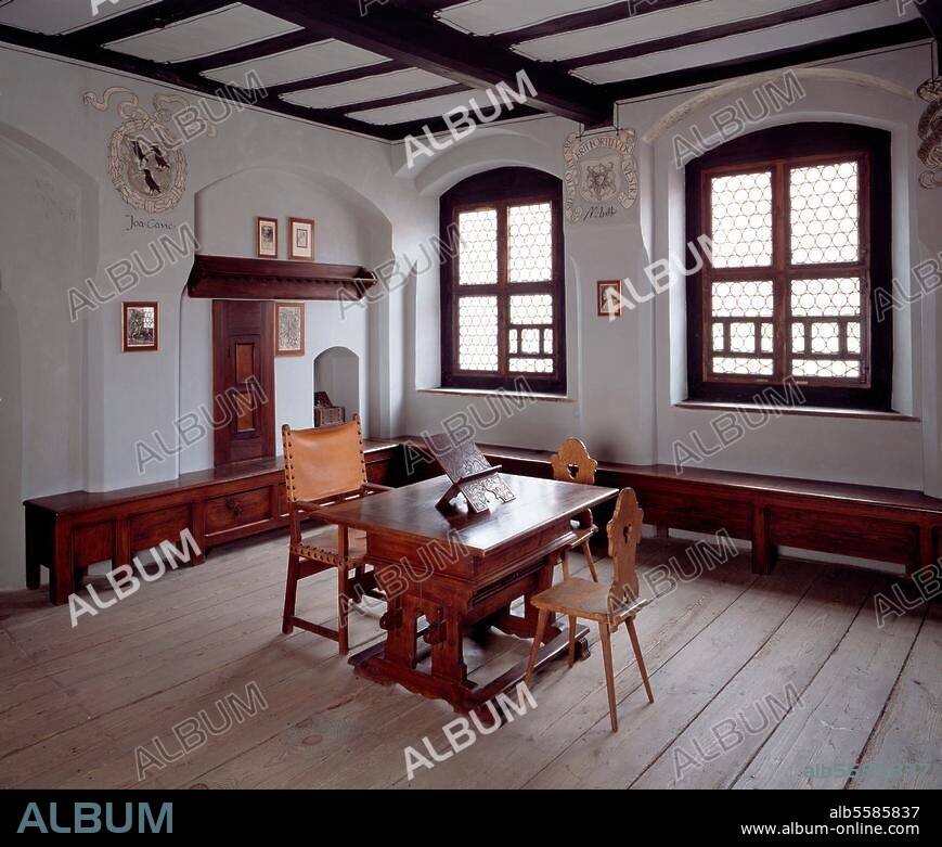 Lutherstadt Wittenberg, Melanchthonhaus / 'Sterbezimmer' © Florian Monheim Format / Filmsize: 6 × 9 cm.