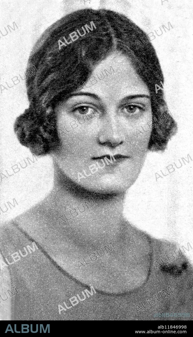 Engaged to Mr. Loel Guinness: The Honourable Joan Yarde-Buller. 12 March 1927.