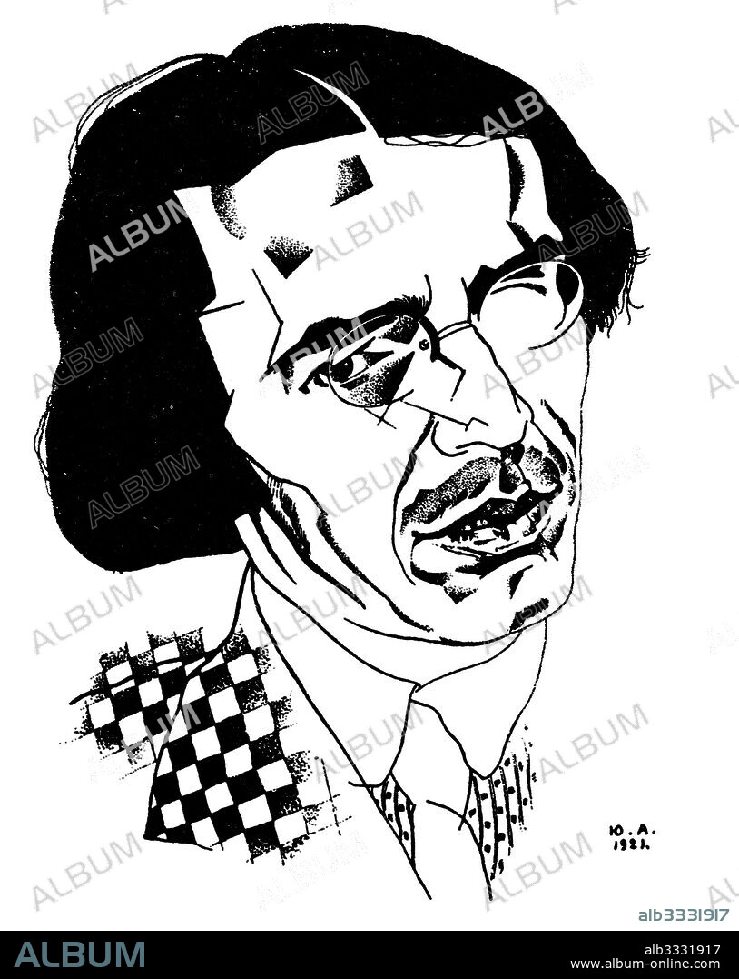 YURI PAVLOVICH ANNENKOV. Portrait of the Poet Vladislav Khodasevich (1886-1939).