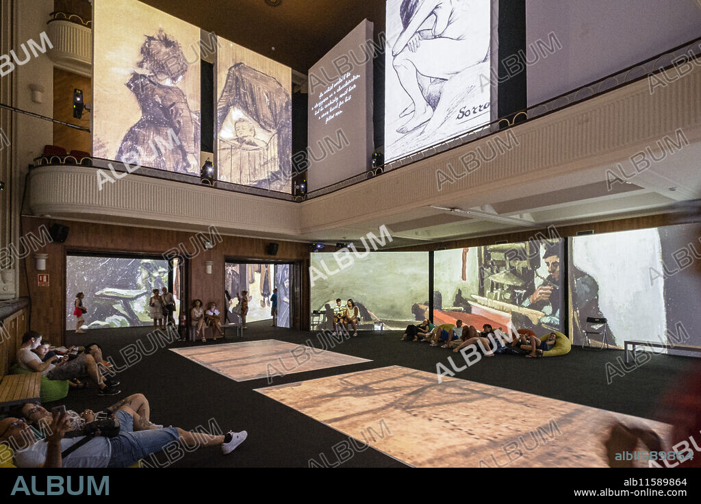 Van Gogh Alive multimedia exhibition, Ateneo Mercantil de Valencia, Valencia, Valencian Community, Spain, Europe.