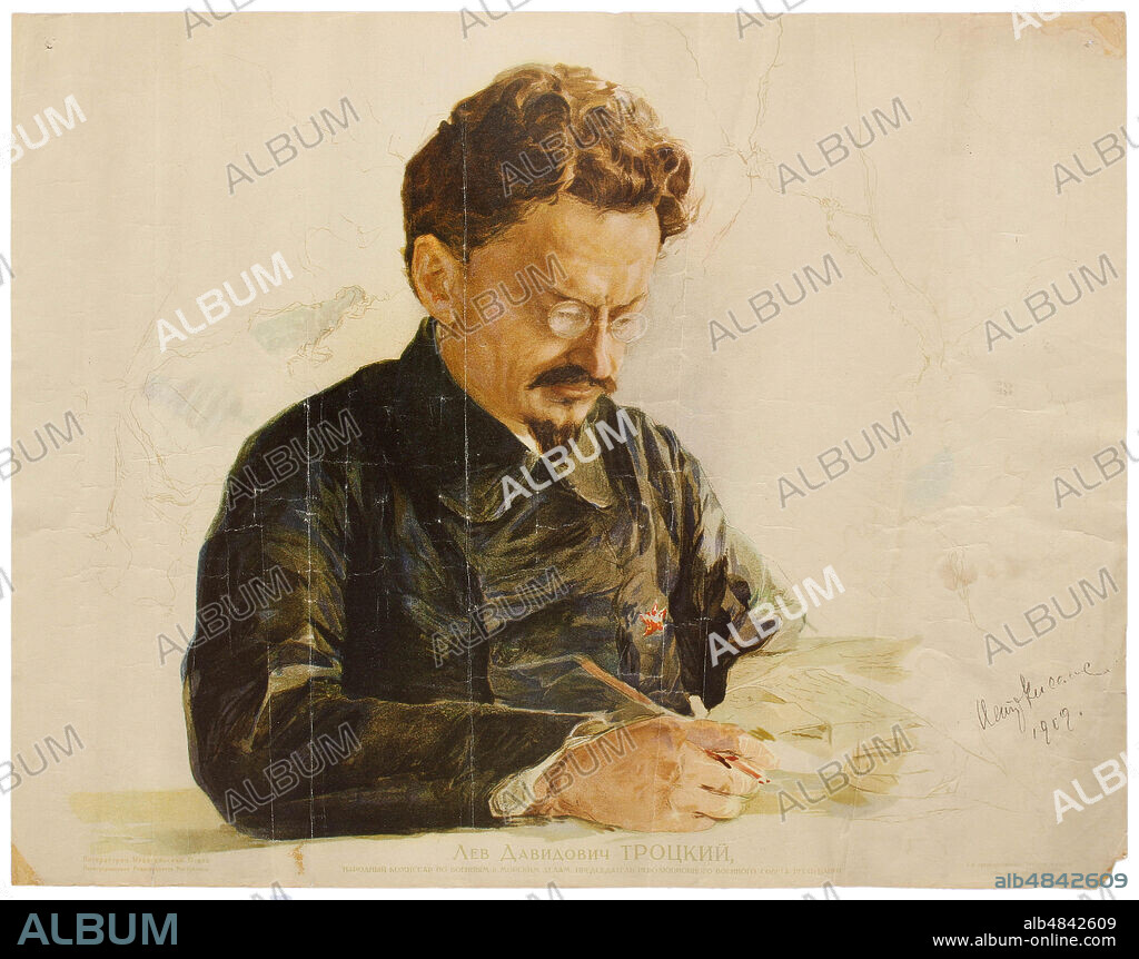 ANONYME. Portrait of Leon Trotsky (1879-1940).