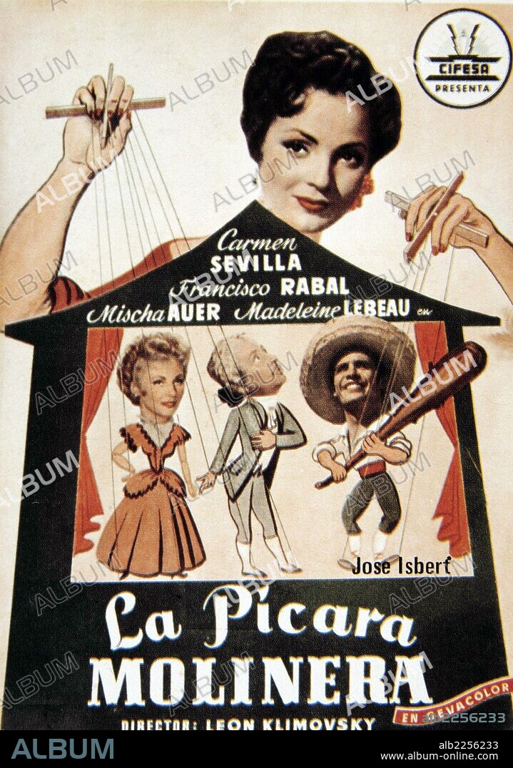LA PICARA MOLINERA " , AÑO 1955. DIRECTOR LEON KLIMOVSKY. ACTORES : FRANCISCO RABAL SEVILLA Y CARMEN SEVILLA " CARMEN GARCIA GALISTEO.