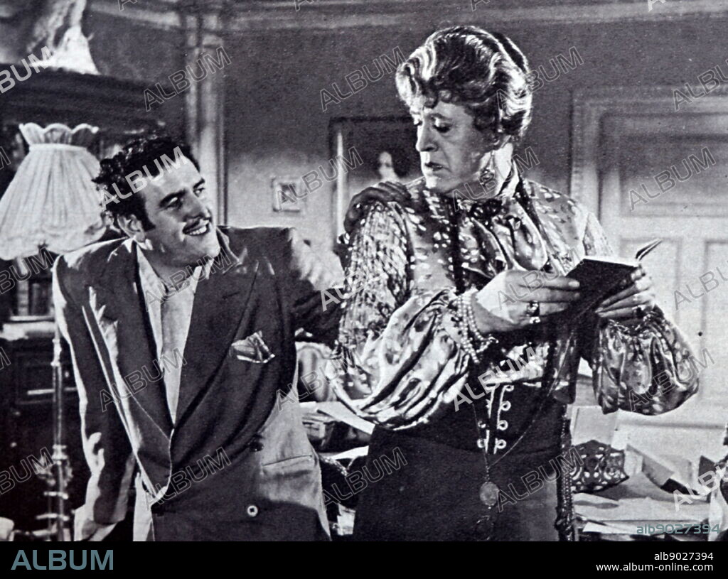 Film still from 'The Belles of St. Trinian's' starring Alastair Sim, George Cole, Joyce Grenfell, and Hermione Baddeley.