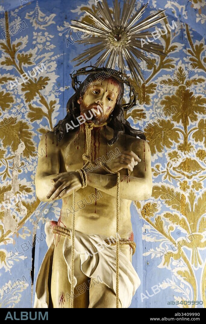 Tied Christ statue in Our Lady of Carmo (Nossa Senhora do Carmo) church.