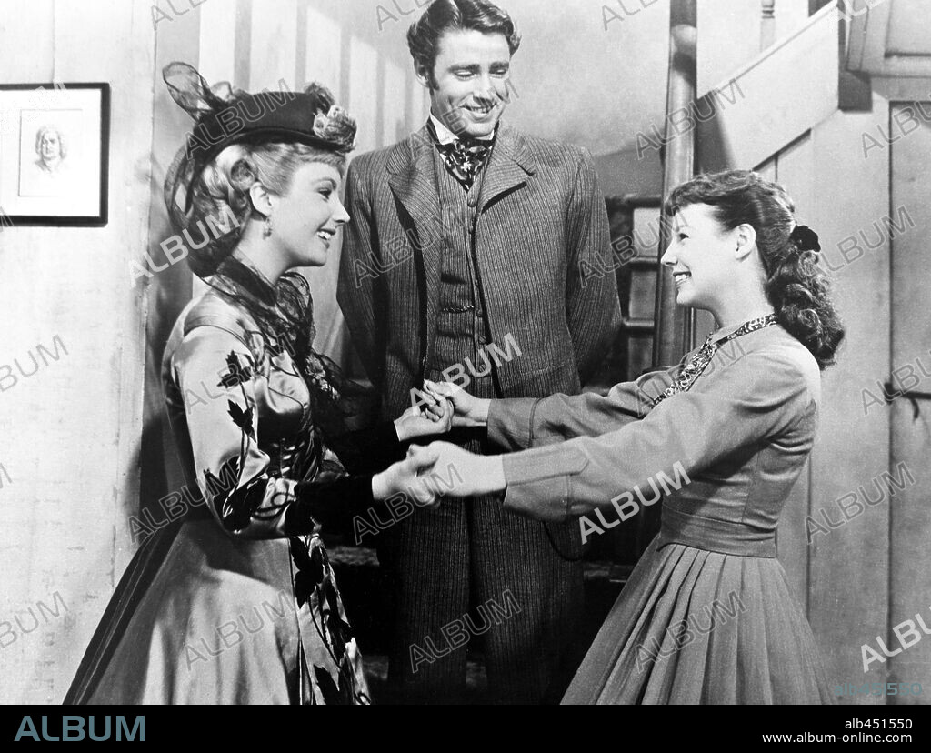 ELIZABETH TAYLOR, JUNE ALLYSON and PETER LAWFORD in LITTLE WOMEN, 1949, directed by MERVYN LEROY. Copyright M.G.M.