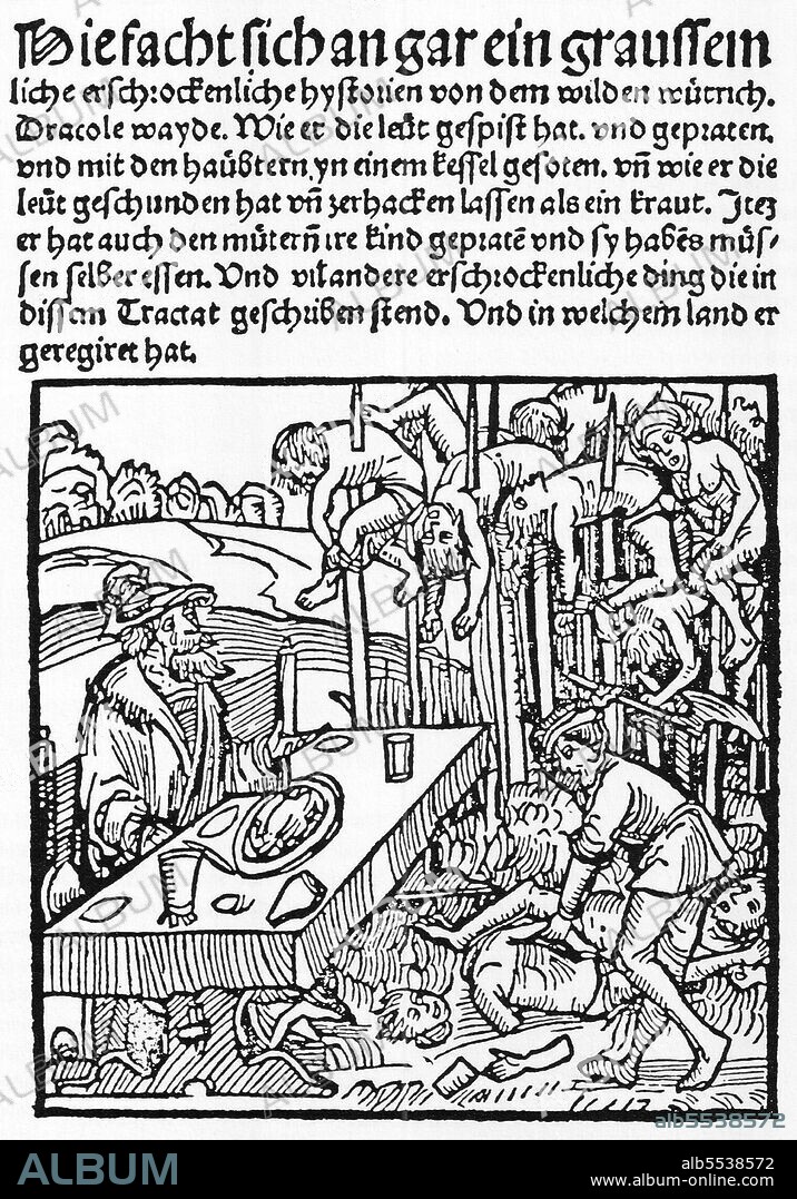 Vlad III, Prince of Wallachia (1431–1476/77), was a member of the House of Dracule?ti, a branch of the House of Basarab, also known, using his patronymic, as (Vlad) Draculea or (Vlad) Dracula. He was posthumously dubbed Vlad the Impaler (Romanian: Vlad ?epe?), and was a three-time Voivode of Wallachia, ruling mainly from 1456 to 1462, the period of the incipient Ottoman conquest of the Balkans. His father, Vlad II Dracul, was a member of the Order of the Dragon, which was founded to protect Christianity in Eastern Europe. Vlad III is revered as a folk hero in Romania as well as other parts of Europe for his protection of the Romanian population both south and north of the Danube. A significant number of Romanian and Bulgarian common folk and remaining boyars (nobles) moved north of the Danube to Wallachia, recognized his leadership and settled there following his raids on the Ottomans. As the cognomen 'The Impaler' suggests, his practice of impaling his enemies is part of his historical reputation. During his lifetime, his reputation for excessive cruelty spread abroad, to Germany and elsewhere in Europe. The name of the vampire Count Dracula in Bram Stoker's 1897 novel Dracula was inspired by Vlad's patronymic.