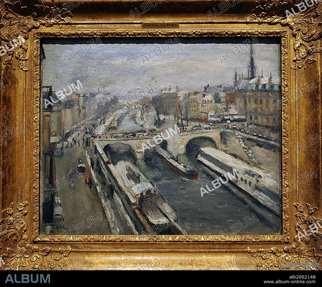 Henri Matisse (1869-1954). Pont Saint-Michel, Snow Effect 1897. Paris. The Foundation E.G. Bu_hrle Collection. Zurich. Switzerland.