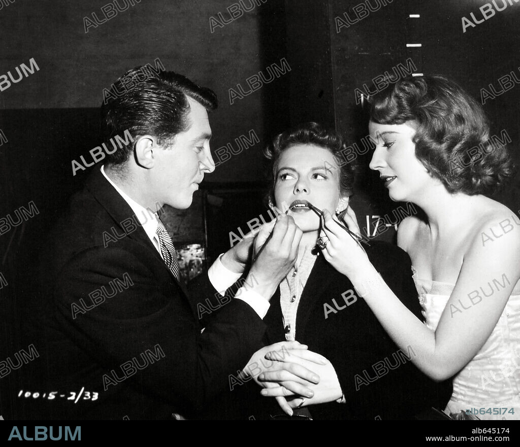 DEAN MARTIN, MARION MARSHALL and POLLY BERGEN in THAT'S MY BOY, 1951, directed by HAL WALKER. Copyright PARAMOUNT PICTURES.