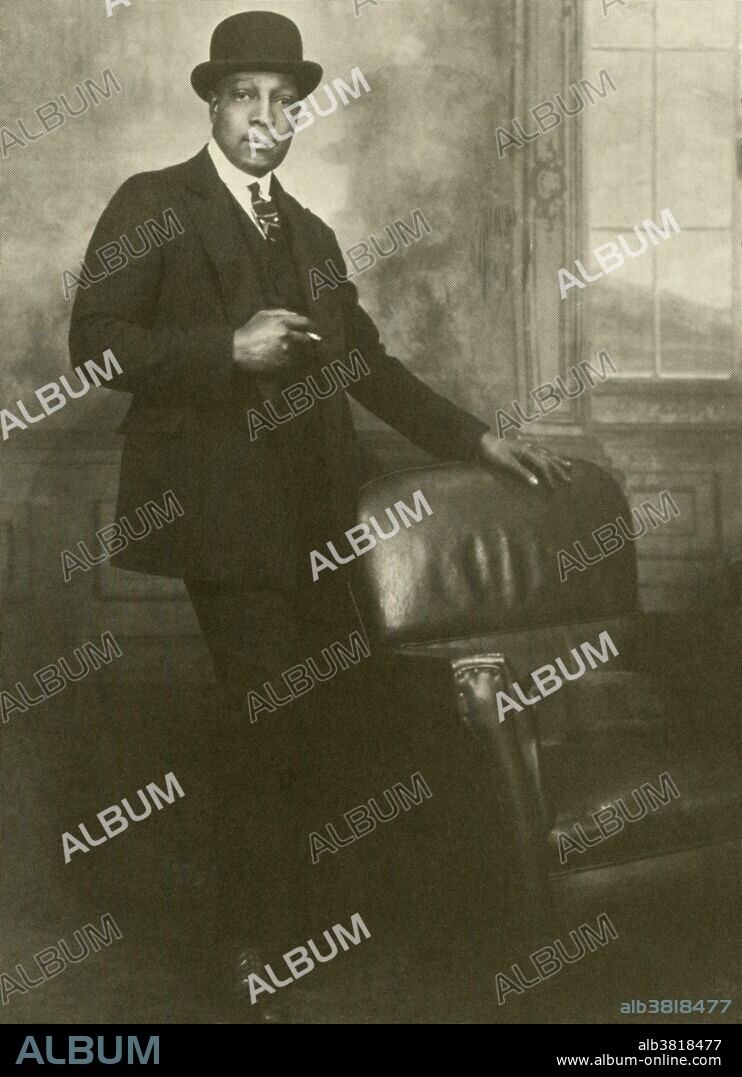 James Van Der Zee (June 29, 1886 - May 15, 1983) was an African-American photographer best known for his portraits of black New Yorkers. He was a leading figure in the Harlem Renaissance. Aside from the artistic merits of his work, Van Der Zee produced the most comprehensive documentation of the period. In 1916 he launched the Guarantee Photo Studio in Harlem. His business boomed during WWI, and the portraits he shot from this period until 1945 have demanded the majority of critical attention. Works by Van Der Zee are artistic as well as technically proficient. His work was in high demand, in part due to his experimentation and skill in double exposures and in retouching negatives of children. One theme that recurs in his photographs was the emergent black middle class, which he captured using traditional techniques in often idealistic images. He died in 1983 at the age of 96.