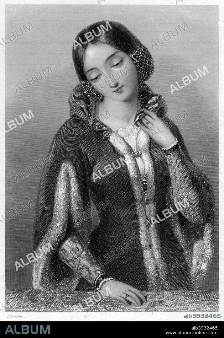 Anne of Bohemia, Queen Consort of Richard II of England. Anne of Bohemia (1366-1394) was the daughter of the Holy Roman Emperor Charles IV. She married Richard II in 1382 but died of plague twelve years later.