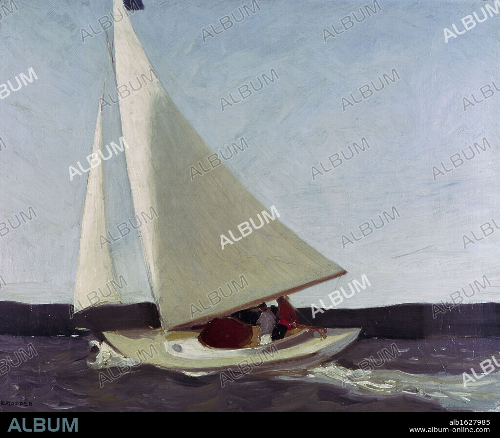 Sailing by Edward Hopper, oil on canvas, 1911, 1882-1967, USA, Pennyslvania, Pittsburgh, Carnegie Institute, Museum of Art.