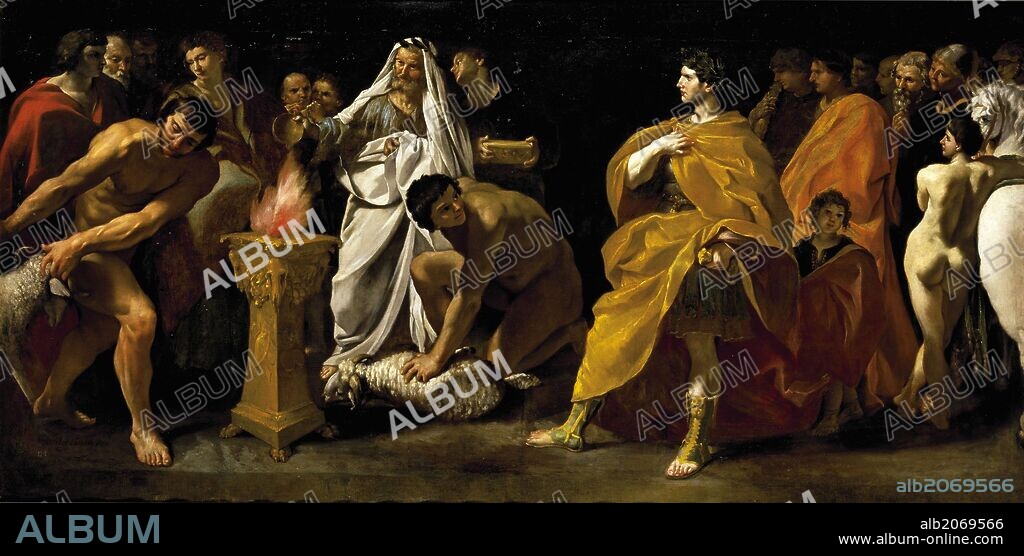 GIOVANNI LANFRANCO. Giovanni di Stefano Lanfranco / 'The Auspices of a Roman Emperor', ca.  1635, Italian School, Oil on canvas, 181 cm x 362 cm, P00236.