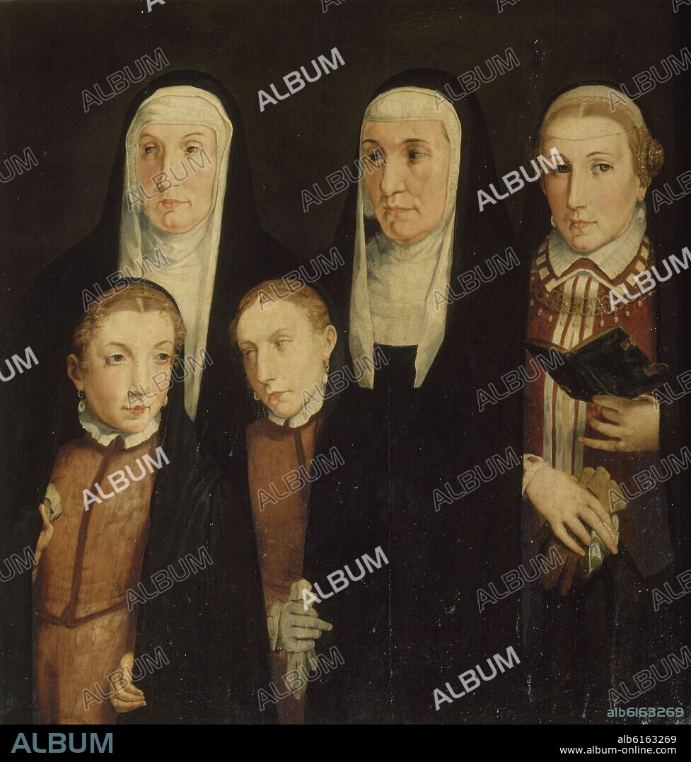 PEDRO CAMPAÑA (1503-1580) PEETER KEMPENEER. RETABLO DE LA PURIFICACION - LEONOR Y MARIA DE CABRERA - FAMILIA CABALLERO - SIGLO XVI - RENACIMIENTO FLAMENCO.