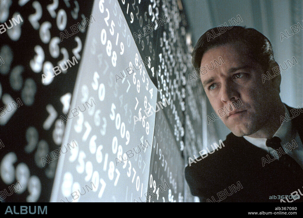 RUSSELL CROWE en UNA MENTE MARAVILLOSA, 2001 (A BEAUTIFUL MIND), dirigida por RON HOWARD. Copyright UNIVERSAL STUDIOS/DREAMWORKS / REED, ELI.