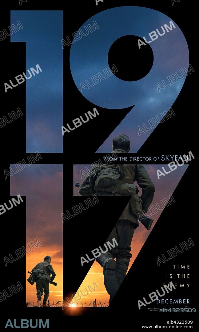 Poster of 1917, 2019, directed by SAM MENDES. Copyright DREAMWORKS.
