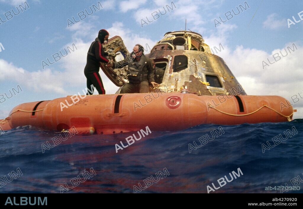 1971, Return to earth of Edgar Dean "Ed" Mitchell (1930 – 2016), United States Navy officer and NASA astronaut. He then went to serve as Lunar Module Pilot on Apollo 14, landing with Shepard aboard the Lunar Module "Antares" on February 5, 1971, in the hilly upland Fra Mauro Highlands region of the Moon. They stayed on the Moon for 33 hours, deployed and activated lunar surface scientific equipment and experiments, and collected almost 100 pounds of lunar samples for return to Earth.