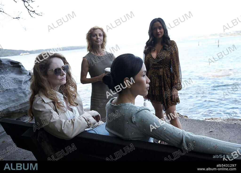 AINA DUMLAO, HEATHER MITCHELL, MICHELLE VERGARA MOORE and MIRANDA OTTO in THE UNUSUAL SUSPECTS, 2021, directed by MELVIN J. MONTALBAN and NATALIE BAILEY. Copyright Aquarius Films.