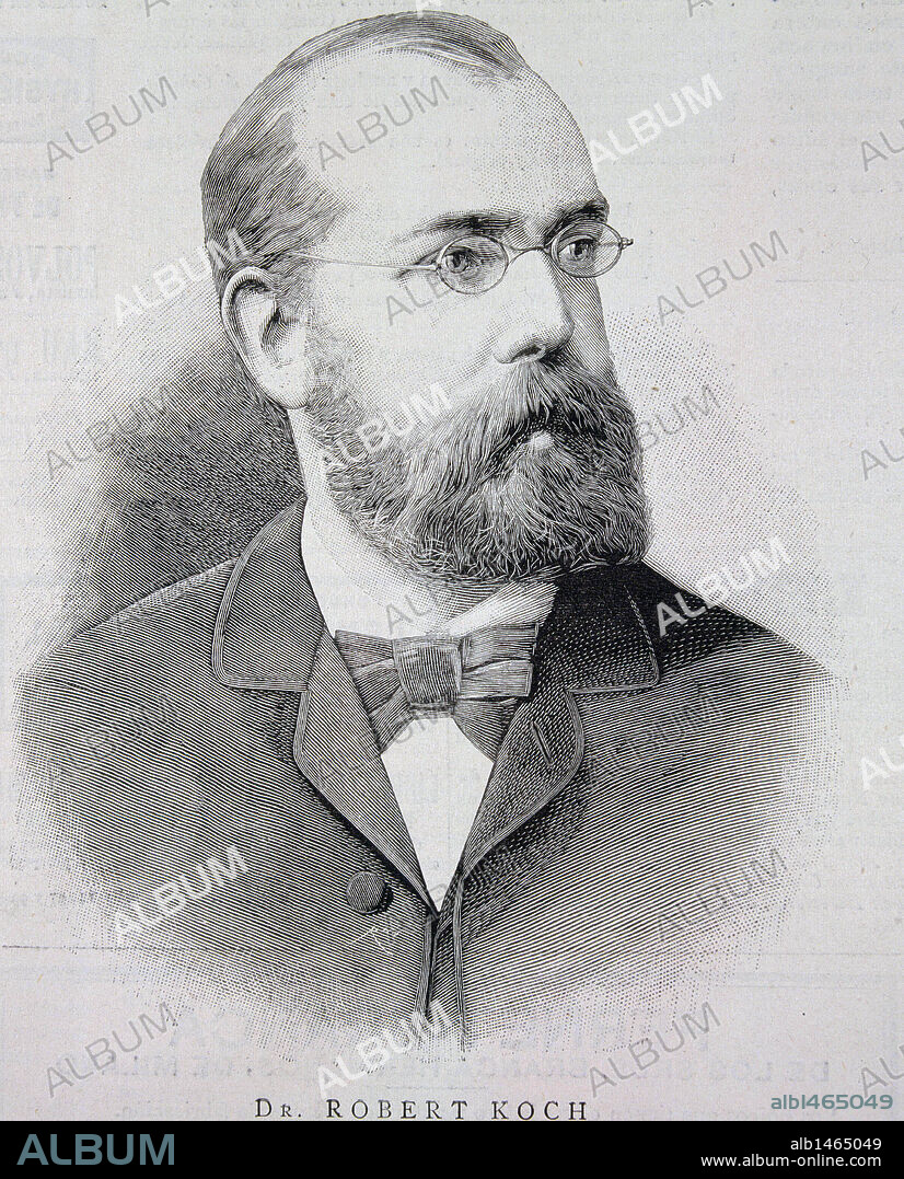 KOCH, ROBERT. MEDICO ALEMAN. 1843-1880. GRABADO. ILUSTRACION ESPAÑOLA Y AMERICANA.