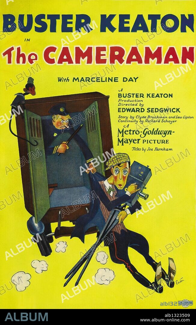 BUSTER KEATON in THE CAMERAMAN, 1928, unter der Regie von EDWARD SEDGWICK. Copyright M.G.M.