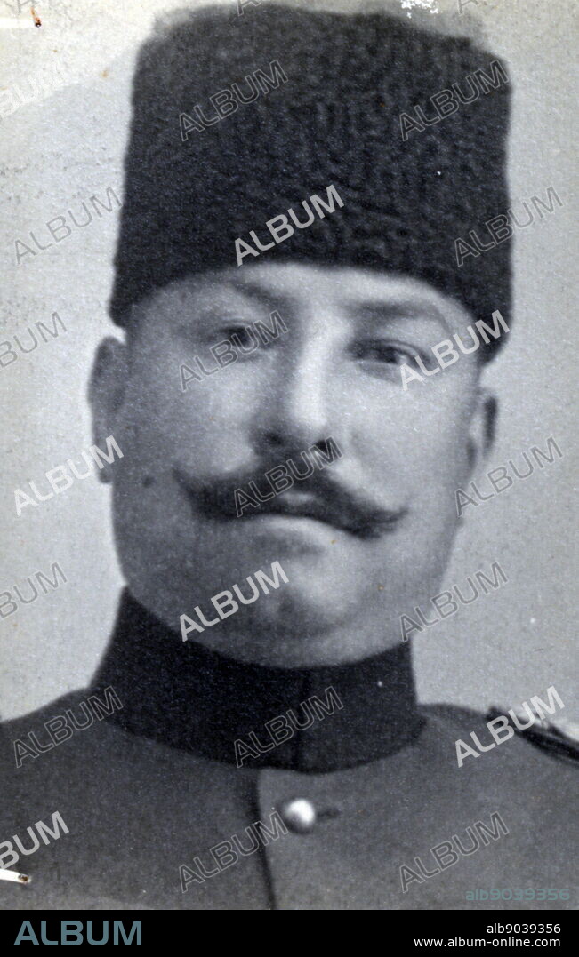 Photograph of Hassan Bey, the Tyrant of Jaffa. Dated 1917.