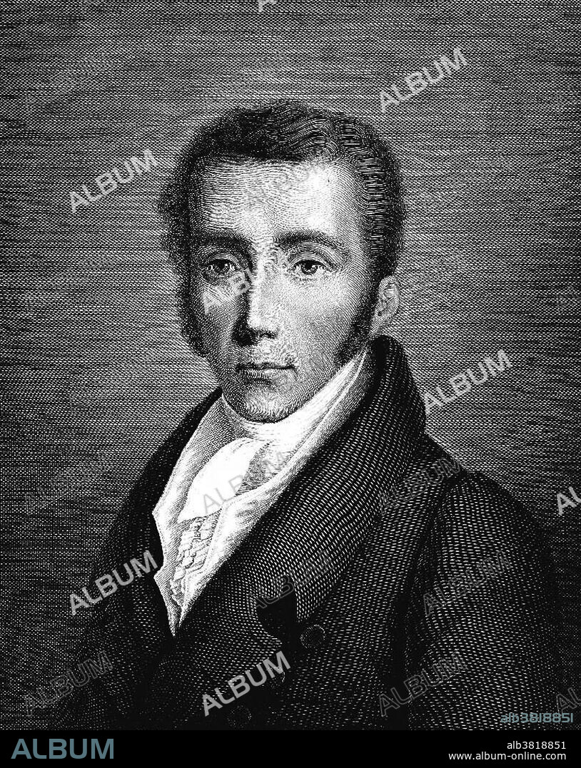 Joseph Ritter von Fraunhofer (March 6, 1787 - June 7, 1826) was a German physicist. One of the most difficult operations of practical optics was to polish the spherical surfaces of large object glasses accurately. Fraunhofer invented a machine which rendered the surface more accurately than traditional grinding. in 1814, he invented the spectroscope. In the course of his experiments he discovered the bright fixed line which appears in the orange color of the spectrum when it is produced by the light of fire. This line enabled him afterward to determine the absolute power of refraction in different substances. Experiments to ascertain whether the solar spectrum contained the same bright line in the orange as that produced by the light of fire led him to the discovery of 574 dark fixed lines in the solar spectrum. These lines are called Fraunhofer lines in his honor. Like many glassmakers of his era who were poisoned by heavy metal vapors, Fraunhofer died young, in 1826 at the age of 39. His most valuable glassmaking recipes are thought to have gone to the grave with him.