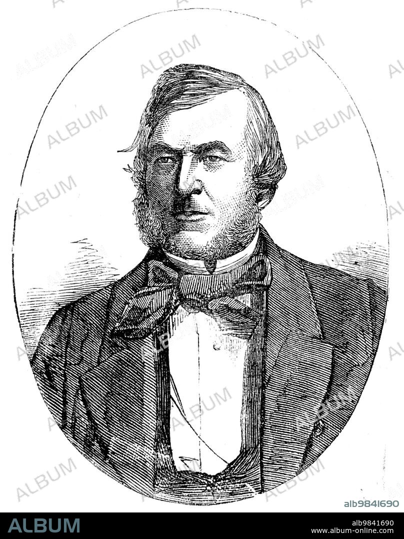 Mr. John Thomas Norris, M.P. for Abingdon, from a photograph by John Watkins, 1858. '...member of Parliament for Abingdon, and well known in London as one of the most active members of the Common Council, was one of the new members returned to St. Stephen's at the last general election. He is one of the Commissioners of Lieutenancy for London, and a director of the Eastern Counties Railway, and either has or had a large share in the Railway Times. He is a papermaker in Oxfordshire and Berkshire. He is the youngest son of the late Mr. Edmund Norris, of Sutton Courtney, by Sally Maria, only daughter of Mr. William Henley, and was born in 1808. His name is particularly identified in London with the removal of Smithfield Market. He unsuccessfully contested Abingdon in December, 1854, when he was defeated by a small majority, but obtained the seat in March last year without a contest. He is a Liberal, in favour of further reform in Church and State, and more particularly advocates the abolition of church-rates'. From "Illustrated London News", 1858.