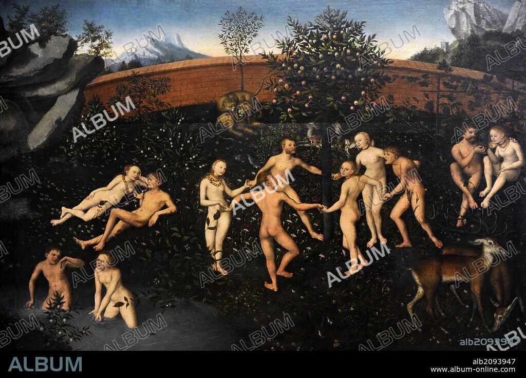 LUCAS CRANACH L'ANCIEN. Lucas Cranach the Elder (1472-1553). German painter. The Golden Age, c.1530. Alte Pinakothek. Munich. Germany.
