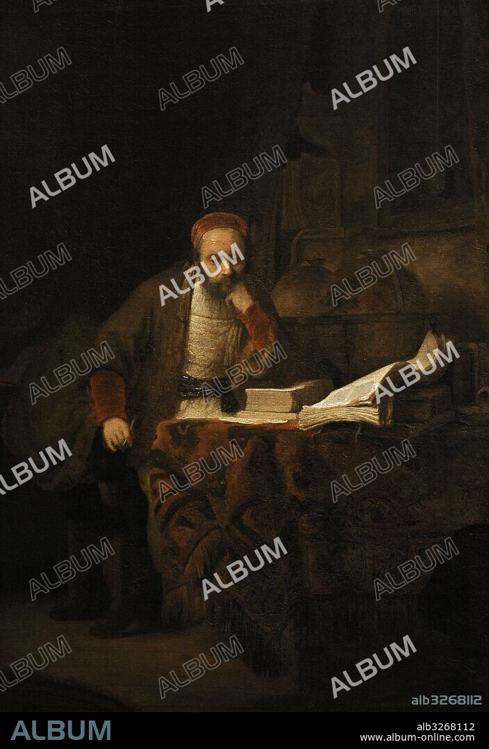 Ferdinand Bol (1616-1689). Pintor neerlandés. Erudito en su estudio, 1640. Galeria Nacional. Museo Nacional de Arte, Arquitectura y Diseño. Oslo. Noruega.