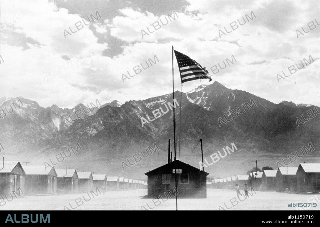 Manzanar War Relocation Center where Japanese Americans were imprisoned during World War II.