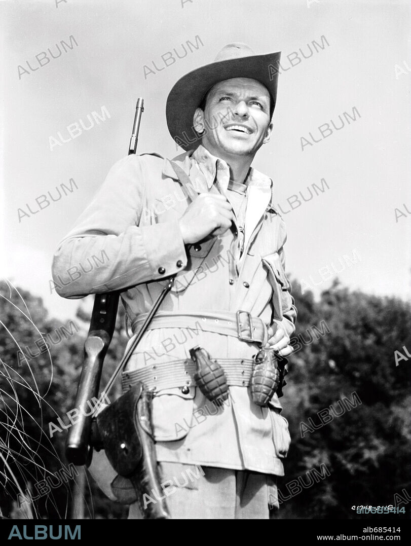 FRANK SINATRA in NEVER SO FEW, 1959, directed by JOHN STURGES. Copyright M.G.M.