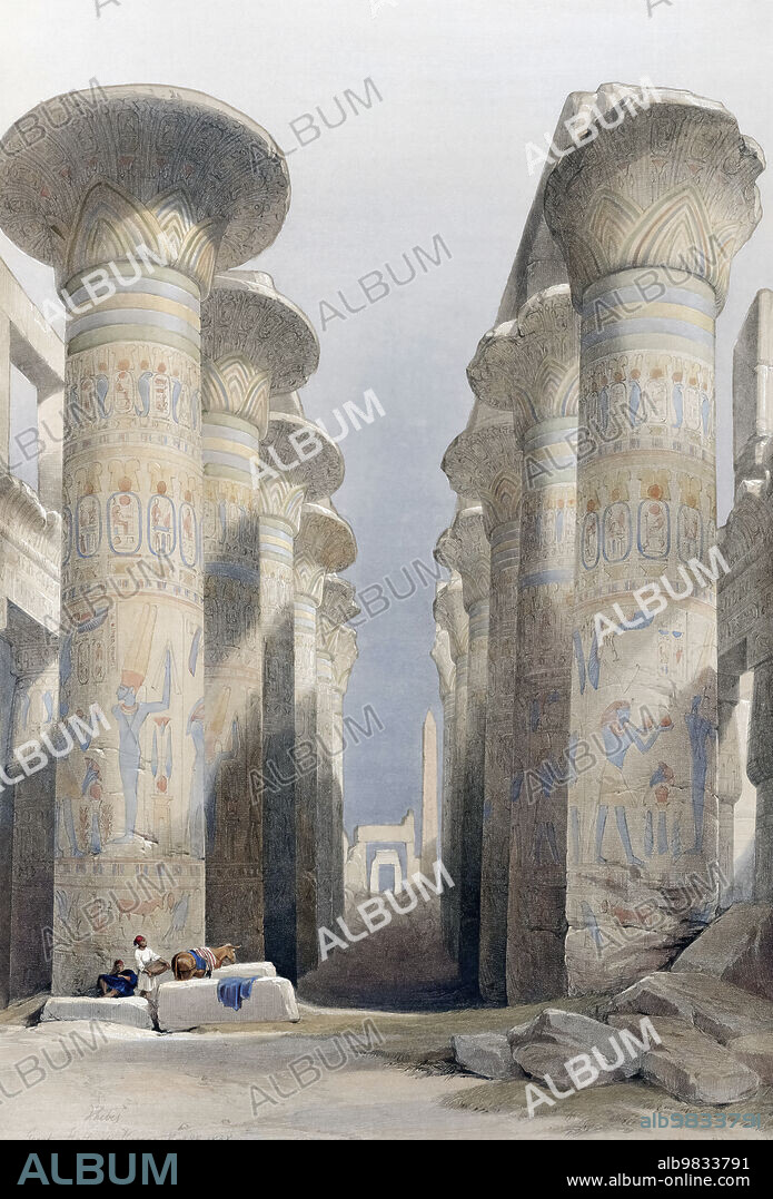 Citadel of Cairo, the residence of the Pashia. After a work by Scottish artist David Roberts, 1796-1864 and Belgian lithographer Louis Haghe, 1806-1885. From volume 6 of The Holy Land, Syria, Idumea, Arabia, Egypt, and Nubia. The six volumes were published between 1842 and 1849.