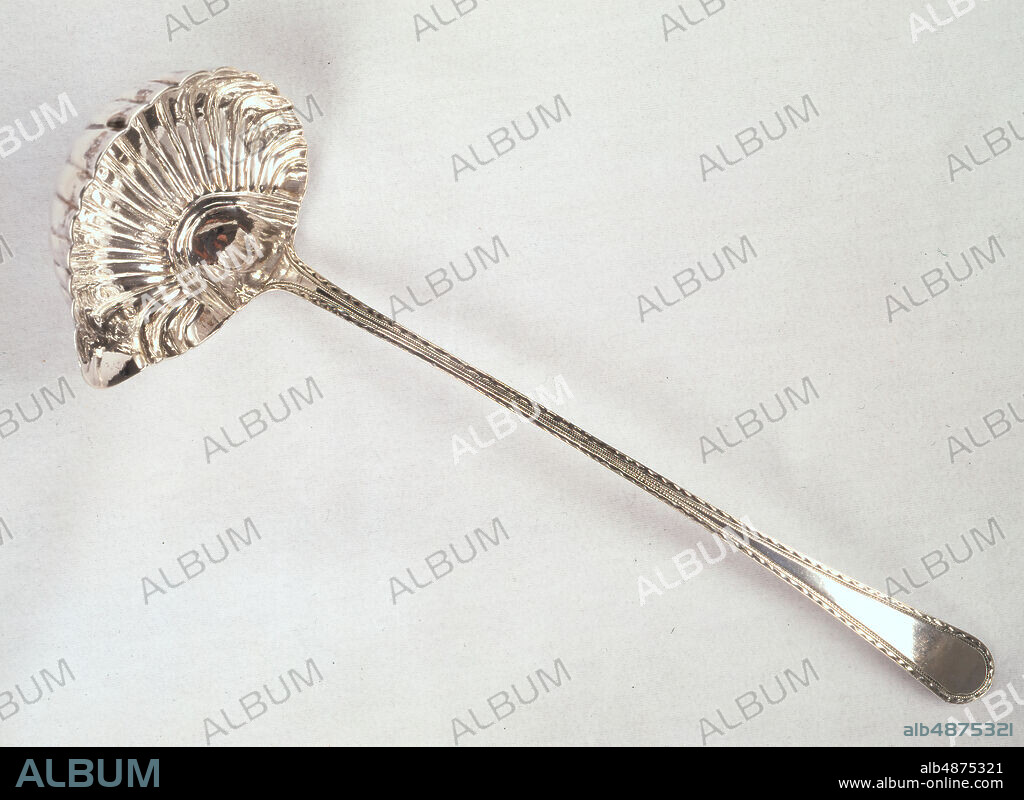 David Moseley, Punch Ladle, 1785-1790, silver, 14 3/8 in. x 4 1/2 in. (36.51 cm. x 11.43 cm.).