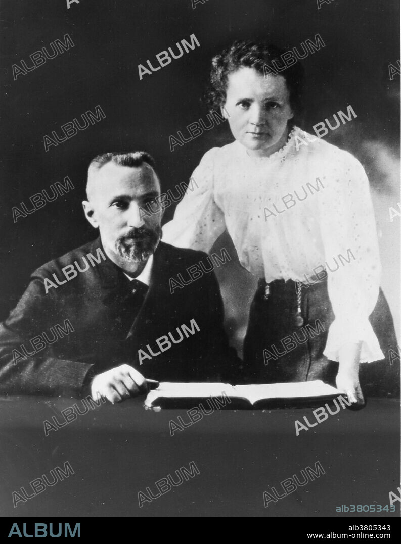 Marie Curie (1867-1934) was a Polish-French physicist and chemist. She was the first woman to win a Nobel Prize, the only woman to date to win in two fields, and the only person to win in multiple sciences. Her achievements included a theory of radioactivity (a term that she coined), techniques for isolating radioactive isotopes, and the discovery of two elements, polonium and radium. Pierre Curie (1859-1906) was a French physicist, a pioneer in crystallography, magnetism, piezoelectricity and radioactivity, and Nobel laureate. Pierre studied ferromagnetism, paramagnetism, and diamagnetism for his doctoral thesis, and discovered the effect of temperature on paramagnetism which is now known as Curie's law. The material constant in Curie's law is known as the Curie constant.