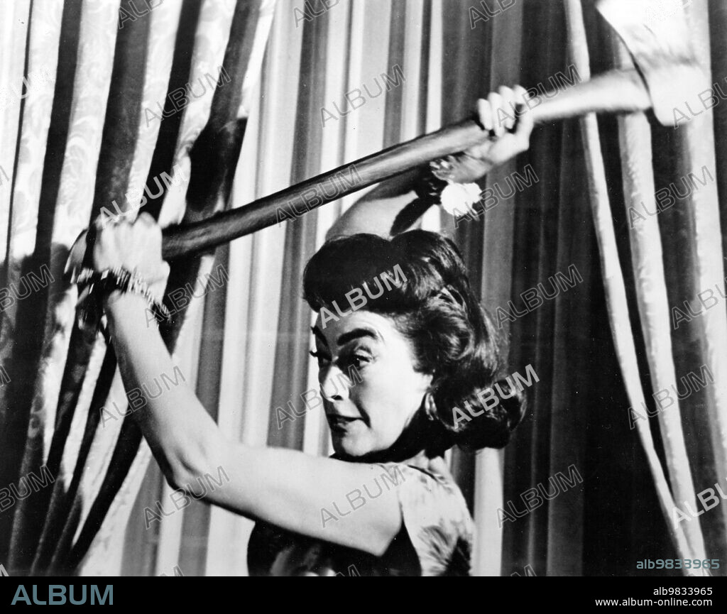 JOAN CRAWFORD en EL CASO DE LUCY HARBIN, 1964 (STRAIT-JACKET), dirigida por WILLIAM CASTLE. Copyright COLUMBIA PICTURES.