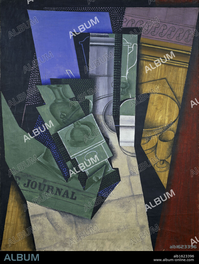 The Breakfast   1915  Juan Gris (1887-1927/Spanish)  Oil on canvas  Musee National d'Art Moderne.