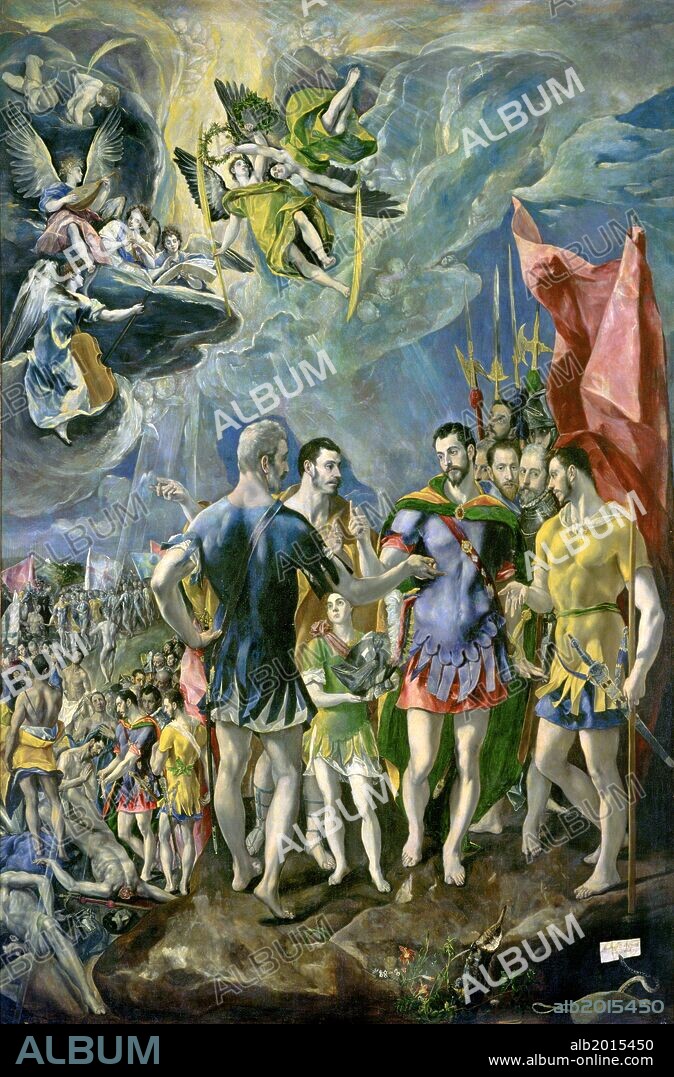 El Greco / 'The Martyrdom of Saint Maurice', 1580-1582, Oil on canvas, 448 x 301 cm.