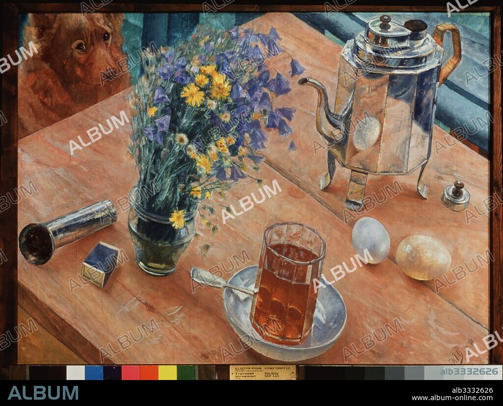 KUZMA SERGEYEVICH PETROV-VODKIN. Morning Still life.