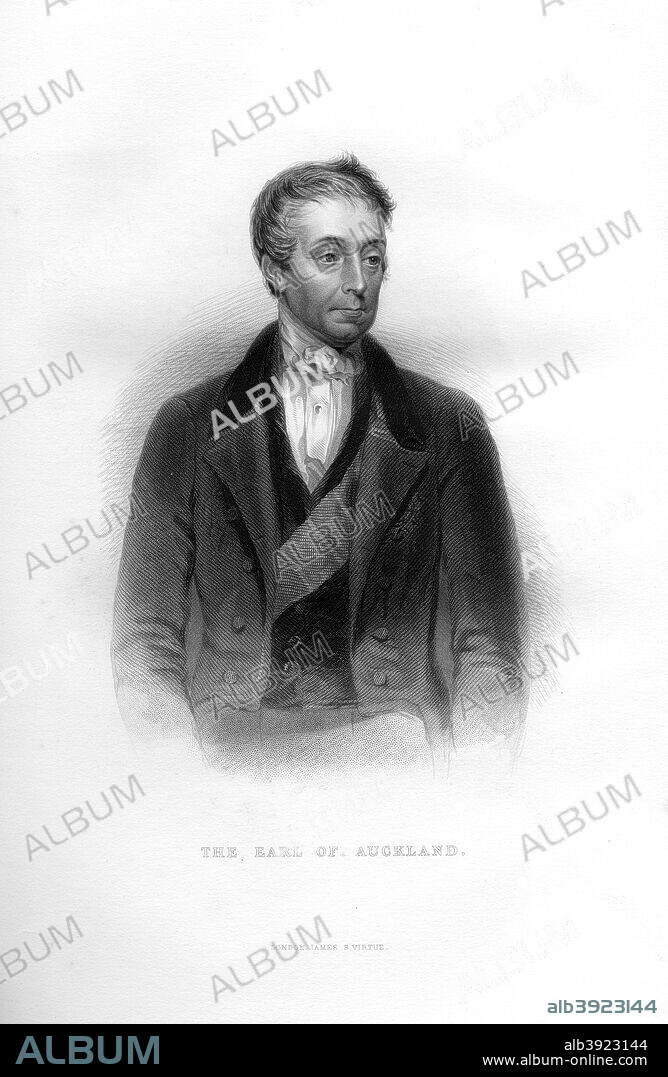 George Eden, 1st Earl of Auckland, Governor-General of India, 19th century. George Eden (1784-1849) had the town of Auckland in New Zealand named after him in 1840. During his time as Governor-General of India, he became involved in the first Anglo-Afghan war.