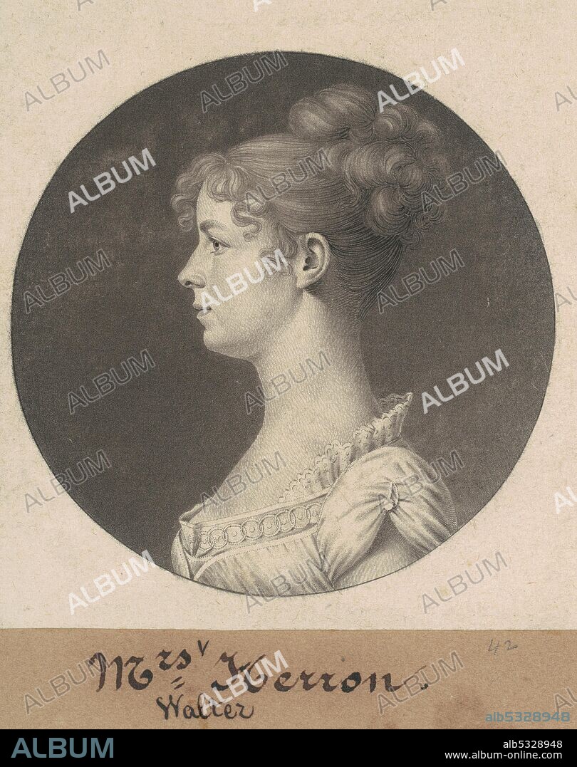CHARLES BALTHAZAR JULIEN FEVRET DE SAINT-MEMIN. Ann Plume Herron, 1808.