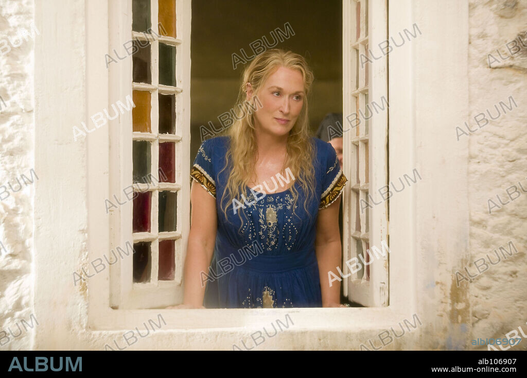 MERYL STREEP en MAMMA MIA! LA PELICULA, 2008 (MAMMA MIA!), dirigida por PHYLLIDA LLOYD. Copyright LITTLESTAR PRODUCTIONS/PLAYTONE.