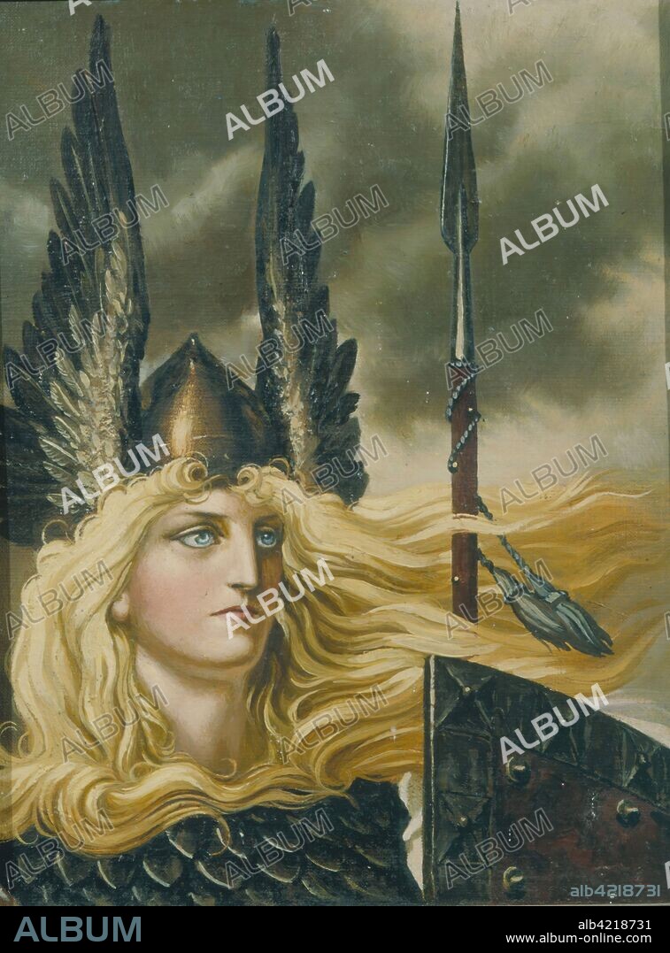 KONSTANTIN ALEXEEVICH VASILYEV. Valkyrie, 1969. Oil on canvas.