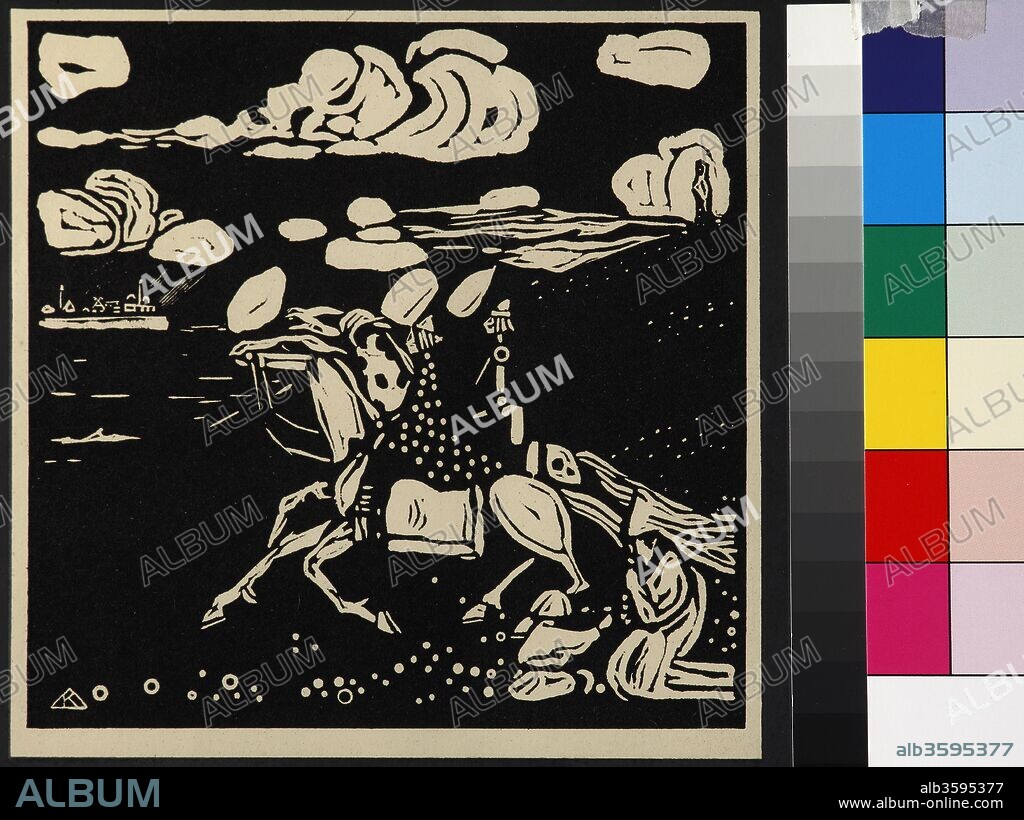 WASSILY VASILYEVICH KANDINSKY. The Knights (Les Chevaliers).