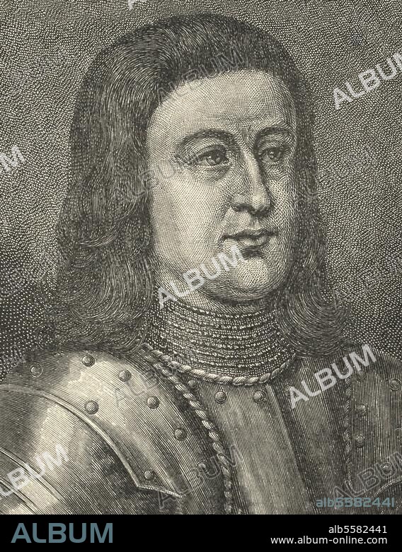 Behaim, Martin; German mariner, cosmographer, astronomer and philosopher; 1459 - 29.7.1507. Portrait. Engraving after contemporary portrait.
