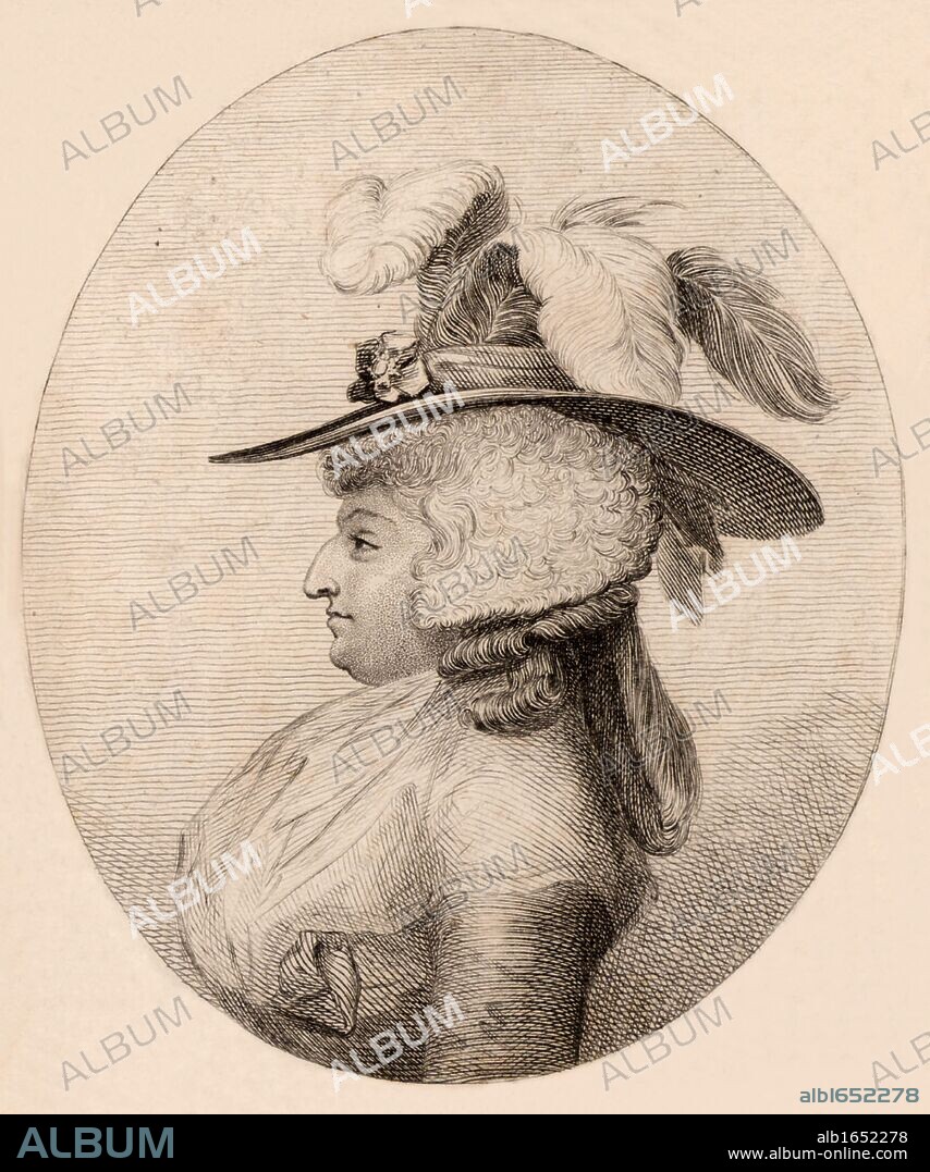 Mrs Maria Anne Fitzherbert (born Smythe - 1756-1837). Married the prince of Wales, 1785 (later George IV) and lived with him until 1803.  The marriage was declared illegal under the Royal Marriage Act 1772 as Mrs  Fitzherbert was a Roman Catholic, and George III's consent had no been sought. Engraving.  (Photo by: Universal History Archive/UIG via Getty Images).