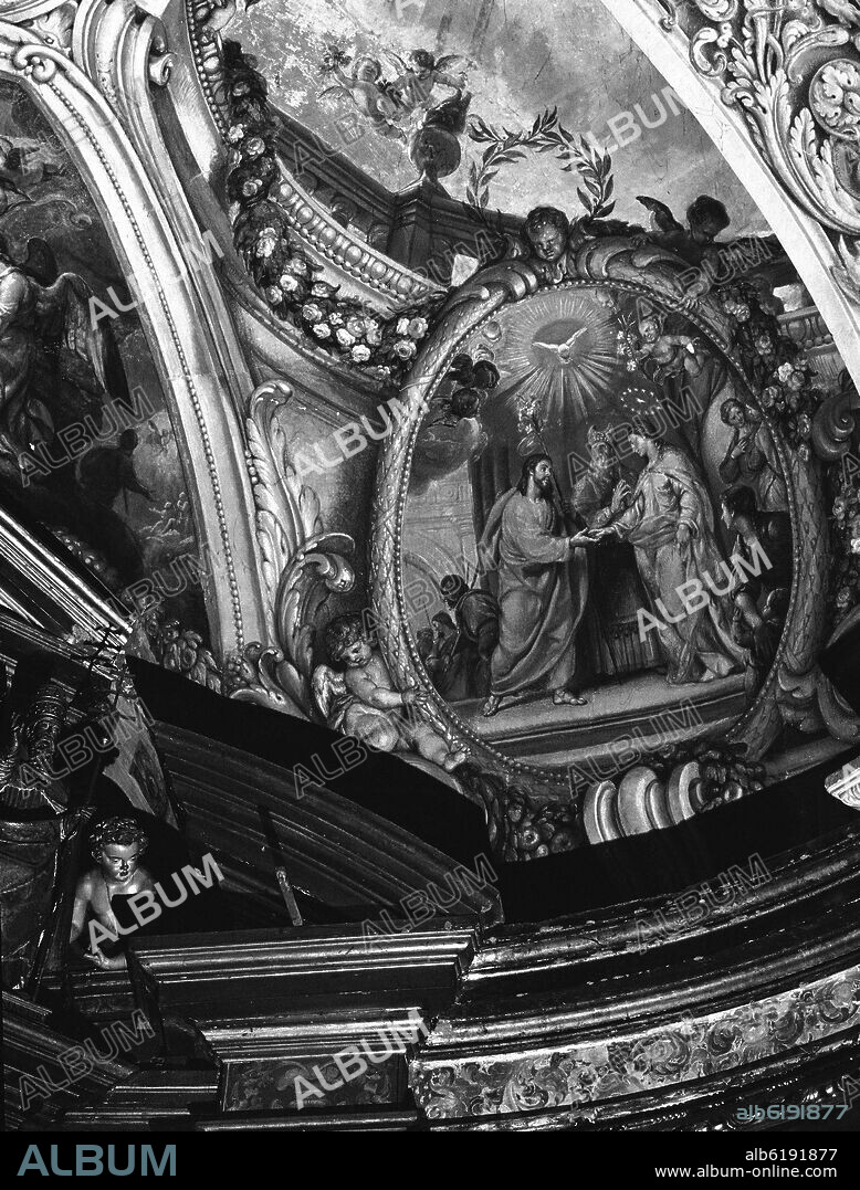 DESPOSORIOS DE LA VIRGEN MARIA CON SAN JOSE - SIGLO XVII - FOTOGRAFIA EN BLANCO Y NEGRO - AÑOS 60.