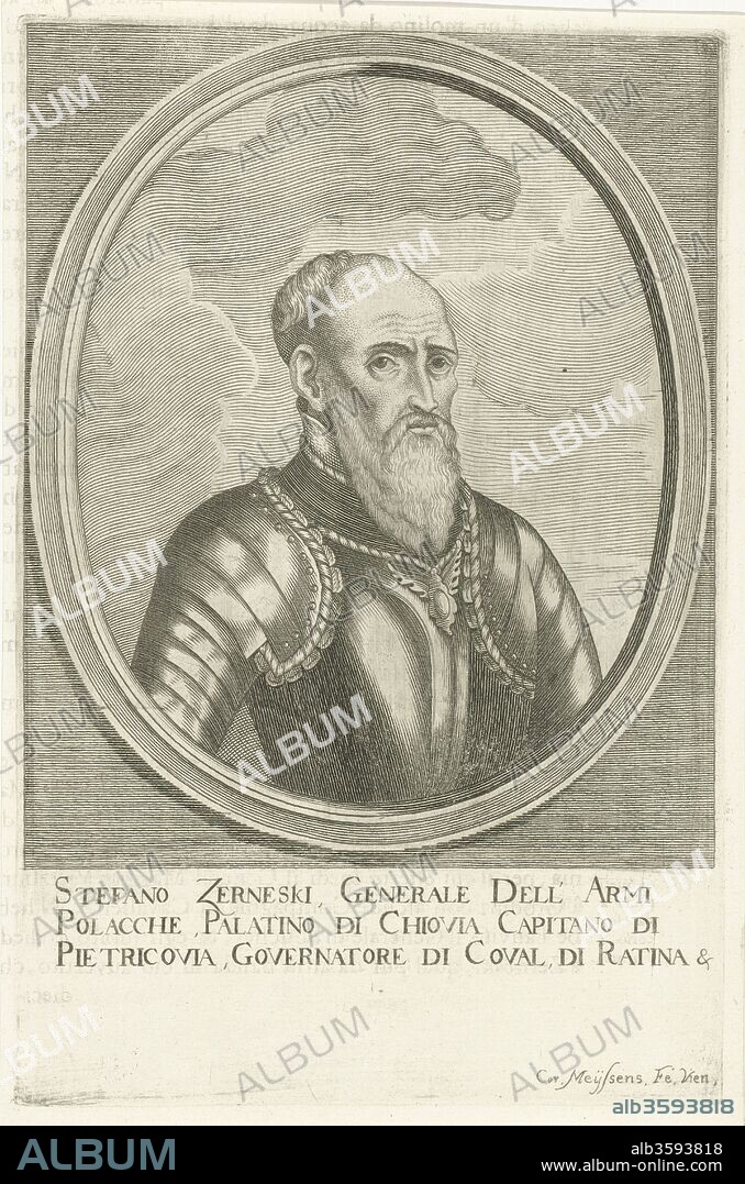 CORNELIS MEYSSENS. Portrait of Hetman Stefan Czarniecki (1599-1665).